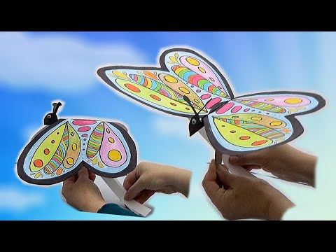 Video önizleme karesi: Kağıttan Kelebek Kukla Yapımı