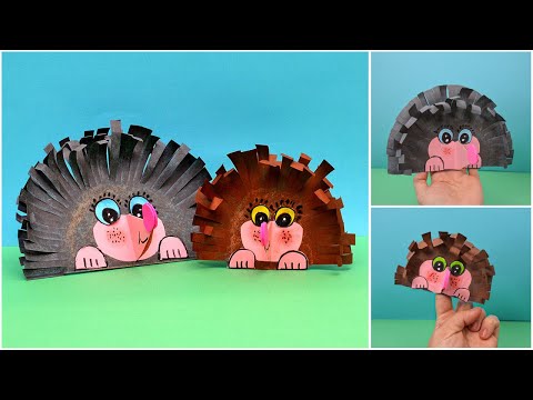 Video önizleme karesi: Sevimli Kirpi; El & Parmak Kuklası Yapımı