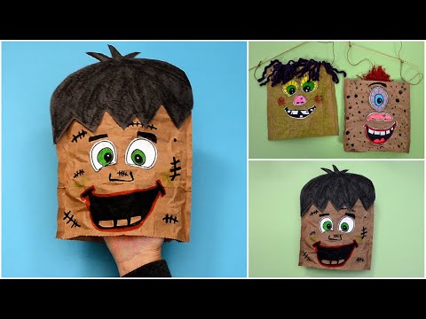 Video önizleme karesi: Kağıttan kolay Kukla Yapımı, Halloween Etkinlikleri